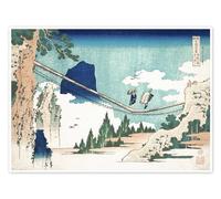 Posterlounge Minister Toru, from the series Poems of China and Japan Poster by Katsushika Hokusai 18 x 13 cm Turquoise Wall art Wall decor