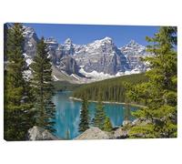 Posterlounge Moraine Lake, Canadian Rockies, Alberta, Canada Canvas print by Paul Thompson 30 x 20 cm Wall art Wall decor