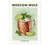 Posterlounge Moscow Mule, Los Angeles 1941 Poster | 30 x 40 cm by TAlex Green Wall art Wall decor