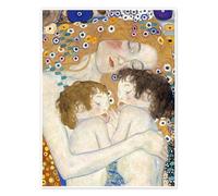 Posterlounge Mother and Twins I Poster | 30 x 40 cm by Gustav Klimt Wall art Wall decor