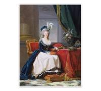 Posterlounge Portrait of Marie Antoinette, Queen of France Poster by Elisabeth Louise Vigee-Lebrun 13 x 18 cm Wall art Wall decor