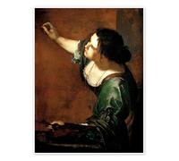 Posterlounge Self-Portrait as the Allegory of Painting Poster by Artemisia Gentileschi 30 x 40 cm Wall art Wall decor