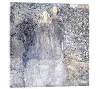 Posterlounge Silver Apples Acrylic print by Margaret MacDonald Mackintosh 60 x 60 cm Grey Wall art Wall decor