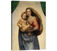 Posterlounge Sistine Madonna Canvas print by Raffael 30 x 40 cm Wall art Wall decor