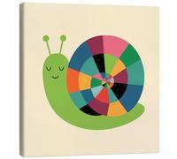 Posterlounge Snail Time Canvas print by Andy Westface 70 x 70 cm Wall art Wall decor