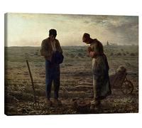 Posterlounge The Angelus Canvas print by Jean-François Millet 40 x 30 cm Wall art Wall decor