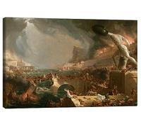 Posterlounge The Course of Empire (Destruction) Canvas print by Thomas Cole 100 x 70 cm Wall art Wall decor