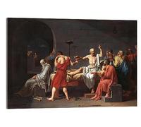 Posterlounge The Death of Socrates Acrylic print by Jacques-Louis David 21 x 14 cm Wall art Wall decor