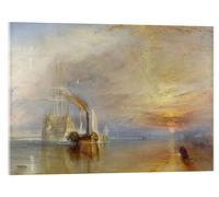 Posterlounge The fighting Temeraire Acrylic print by Joseph Mallord William Turner 18 x 13 cm Yellow Wall art Wall decor