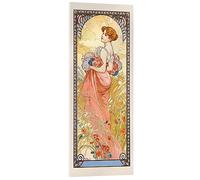 Posterlounge The Four Seasons - Summer Acrylic print by Alfons Mucha 30 x 70 cm Wall art Wall decor