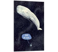 Posterlounge The Hitchhiker's Guide to the Galaxy Acrylic print by Paola Morpheus 14 x 21 cm Blue Wall art Wall decor