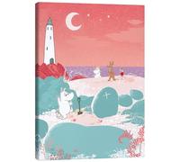 Posterlounge The Moomins at the Beach Canvas print 50 x 70 cm Wall art Wall decor
