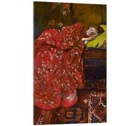 Posterlounge The Red Kimono Acrylic print by Georg-Hendrik Breitner 70 x 100 cm Red Wall art Wall decor