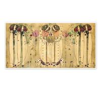 Posterlounge The wassail Poster by Charles Rennie Mackintosh 100 x 50 cm Beige Wall art Wall decor