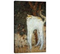 Posterlounge The White Cat, 1894 Canvas print by Pierre Bonnard 40 x 60 cm Wall art Wall decor