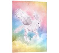 Posterlounge Unicorn Pegasus, big dreams Acrylic print by Dolphins DreamDesign 13 x 18 cm Wall art Wall decor
