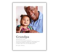 PosterLyte Personalised Grandad Photo Print Custom Picture Gift for Grandad Birthday Father’s Day Unframed Wall Art (6x4, 5x7, 8x10, A4, A3, A3+) (Grandpa Definition 1 Image)