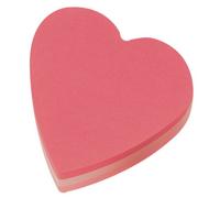 Postit 3M49869 2007h Cube Heart Note, 12 Pads - Pink
