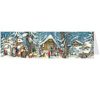 Postkarten- Adventskalender XL "Weihnachten mit den Tieren": Papier-Adventskalender