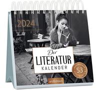 Postkartenkalender Der Literaturkalender 2024: Wochenkalender 2024, 53 Postkarten mit Zitaten von bekannten Autor:innen