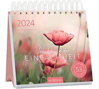 Postkartenkalender Vom Glück der Einfachheit 2024: Wochenkalender 2024, 53 Postkarten für mehr Leichtigkeit
