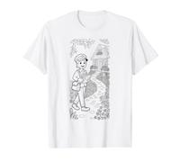 Postman Coloring and Painting by Yourself Value Graphic T-Shirt, Men, White, S