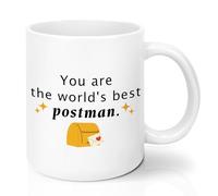 Postman Gifts Ceramic Mug Birthday Gifts for Postman Courier Mailman Postal Staff Thank You Gift for Christmas Valentines Easter Retirement Gift for Mailman Colleagues Friend Dad Uncle Son Grandad