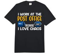 Postman I Work at The Post Office Mail Because Postal Boats Comfort Colors Adult Heavyweight T-Shirt