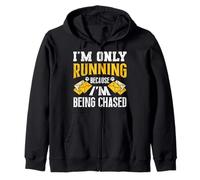Postman I'M ONLY RUNNING BECAUSE I'M BEING CHASED Postmen Zip Hoodie