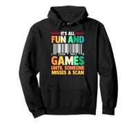 Postman | It's All Fun And Games Until Someone Misses A Scan Pullover Hoodie