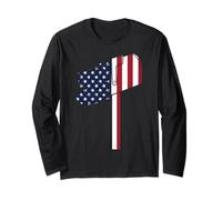 Postman Mailman American Flag Vintage Mailbox Long Sleeve T-Shirt