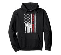 Postman Mailman American Flag Vintage Mailbox Postal Worker Pullover Hoodie