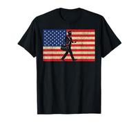 Postman Mailman American Flag Vintage Mailbox T-Shirt