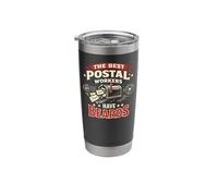 Postman Mailman Beard Mailbox The Best Postal Workers Have Stainless Steel Insulated Tumbler