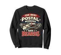 Postman Mailman Beard Mailbox The Best Postal Workers Have Sweatshirt