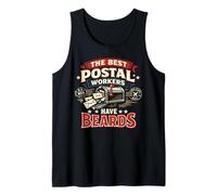 Postman Mailman Beard Mailbox The Best Postal Workers Have Tank Top