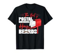 Postman Mailman Beard The Best Postal Workers Have Beards T-Shirt
