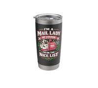 Postman Mailman Christmas Mailbox I'm A Mail Lady of Course Stainless Steel Insulated Tumbler