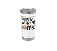 Postman Mailman Coffee Behind Every Great Postal Worker is A Stainless Steel Insulated Tumbler
