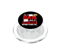 Postman Mailman Dad I'm A Dad And A Postman Nothing Scares PopSockets PopGrip for MagSafe