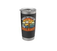 Postman Mailman Easily Distracted By Mailboxes Stainless Steel Insulated Tumbler