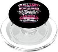 Postman Mailman Female Girl Mail Truck Mail Lady Of Course I PopSockets PopGrip for MagSafe