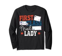 Postman Mailman First Class Mail Lady Long Sleeve T-Shirt