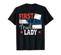 Postman Mailman First Class Mail Lady T-Shirt