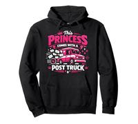 Postman Mailman Girl Female Mail Truck This Princess Comes Pullover Hoodie