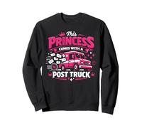 Postman Mailman Girl Female Mail Truck This Princess Comes Sweatshirt