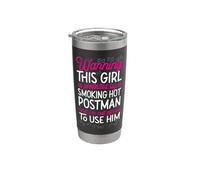 Postman Mailman Girlfriend Warning This Girl is Protected By Stainless Steel Insulated Tumbler