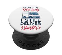 Postman Mailman Grandma Retired For An Old Lady I Still PopSockets Adhesive PopGrip