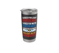 Postman Mailman I Asked for Light God Gave Me Sun I Asked Stainless Steel Insulated Tumbler