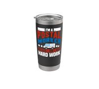 Postman Mailman I'm A Postal Worker Because I Don't Mind Stainless Steel Insulated Tumbler